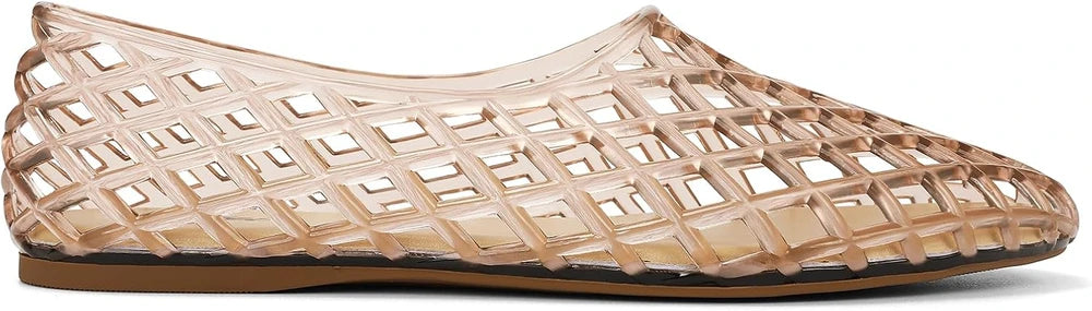 Viral Glossy Jelly Mesh Flats